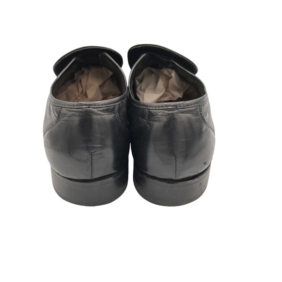 Florsheim COMO Moc Toe  Strap Loafer Black Leather 14 slip on - Picture 3 of 10